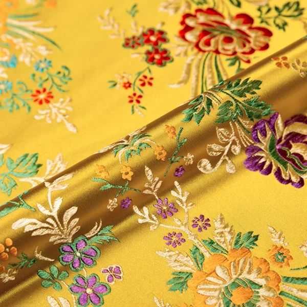 Flower fabrics brocade jacquard pattern fabric for sewing cheongsam and kimono material for DIY - Image 13