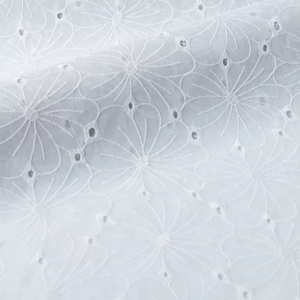 Embroidery Lace Fabric Water Soluble 100% Cotton Small Flower Embroidered For Sewing Clothes DIY Handmade By Meters - Image 9