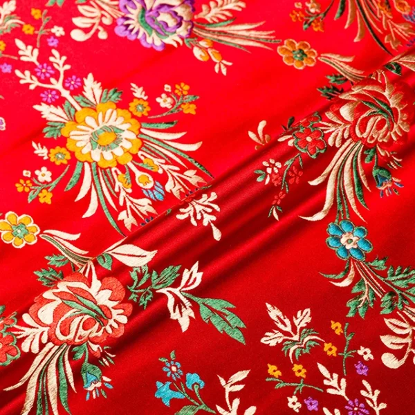 Flower fabrics brocade jacquard pattern fabric for sewing cheongsam and kimono material for DIY - Image 7