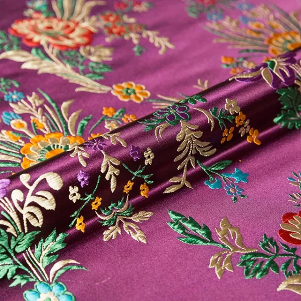 Flower fabrics brocade jacquard pattern fabric for sewing cheongsam and kimono material for DIY - Image 20