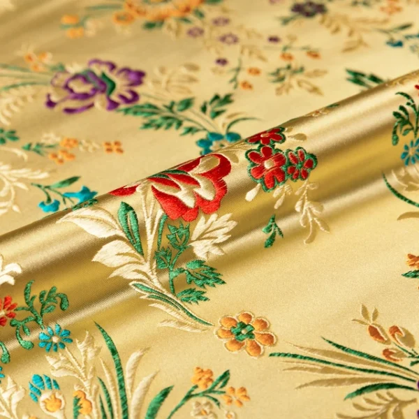 Flower fabrics brocade jacquard pattern fabric for sewing cheongsam and kimono material for DIY - Image 12