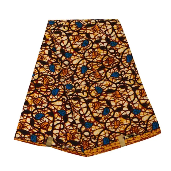 African Ankara Wax Fabric Patchwork Retro Style Double Prints Warp Sewing Party Dress Craft DIY Africa Loincloth Polyester Tissu - Image 4