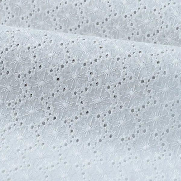 Embroidery Lace Fabric Water Soluble 100% Cotton Small Flower Embroidered For Sewing Clothes DIY Handmade By Meters - Image 11