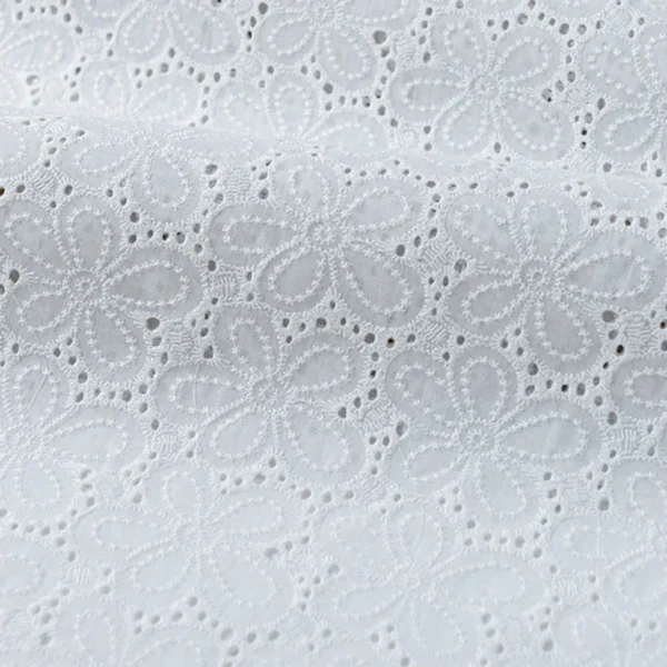Embroidery Lace Fabric Water Soluble 100% Cotton Small Flower Embroidered For Sewing Clothes DIY Handmade By Meters - Image 12