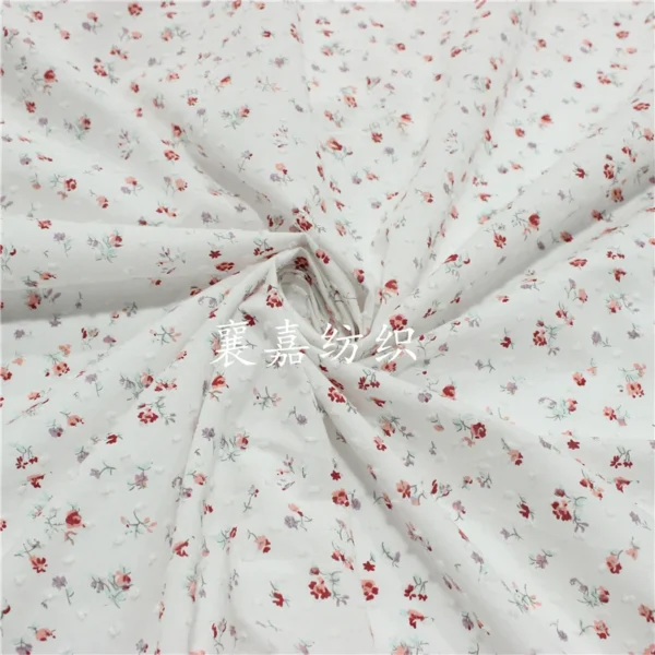 150x50cm Cotton Woven Jacquard Floral Sewing Fabric, Making Children's Clothing Women's Handmade DIY Cloth - Image 2