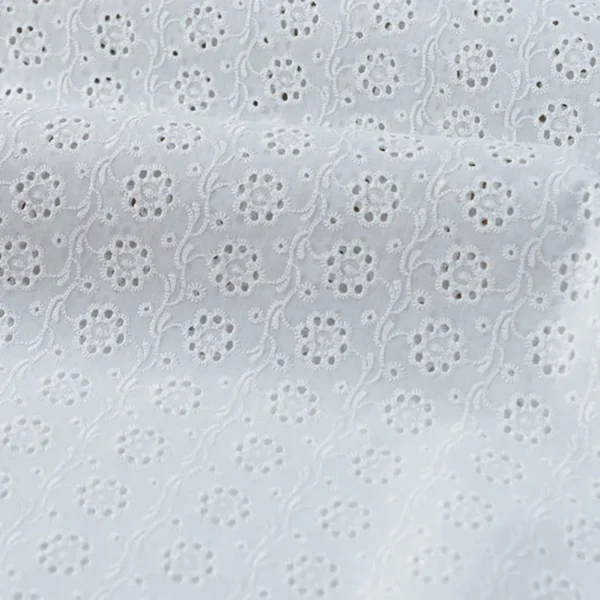 Embroidery Lace Fabric Water Soluble 100% Cotton Small Flower Embroidered For Sewing Clothes DIY Handmade By Meters - Image 19