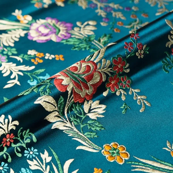 Flower fabrics brocade jacquard pattern fabric for sewing cheongsam and kimono material for DIY - Image 6