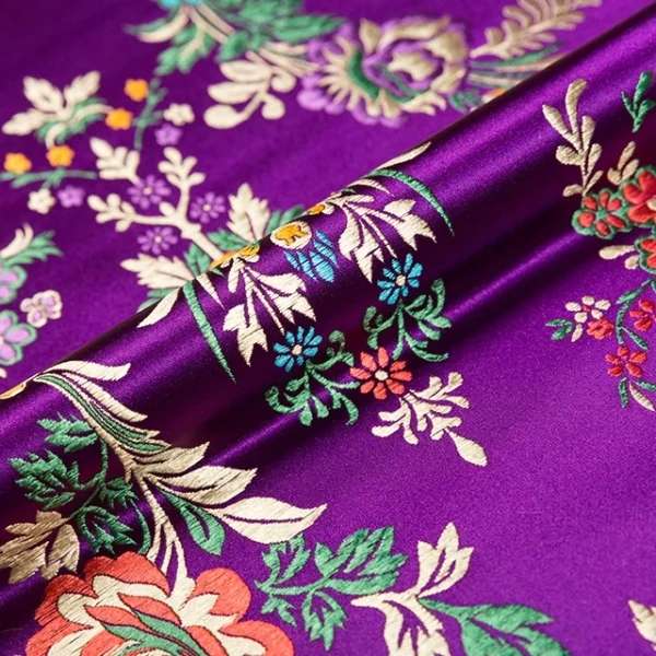Flower fabrics brocade jacquard pattern fabric for sewing cheongsam and kimono material for DIY - Image 21