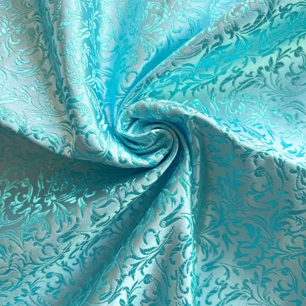 75x50cm Wheat Floral Pattern Damask Silk Satin Brocade Jacquard Fabric DIY Cheongsam Costume Upholstery Curtain Sewing Patchwork - Image 9