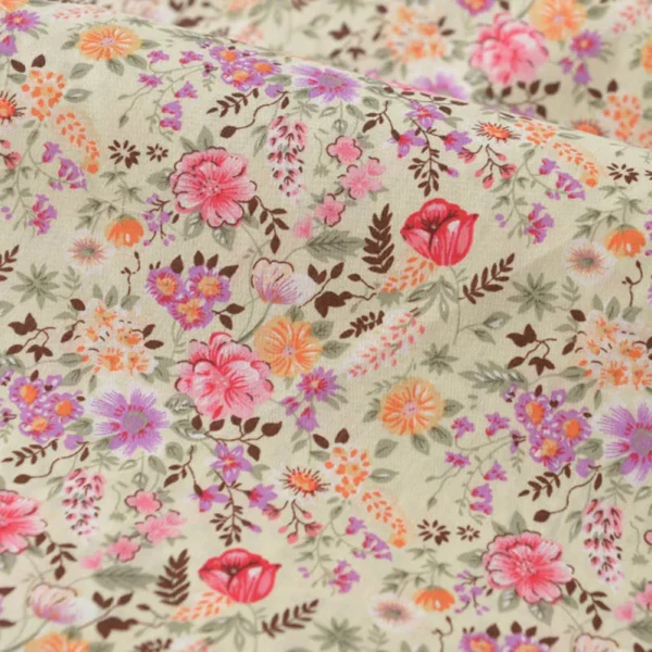 Floral Fabric Flower Cotton Printed Poplin Quilting Clothes Patchwork Muslin Sewing  Accessories - Image 7