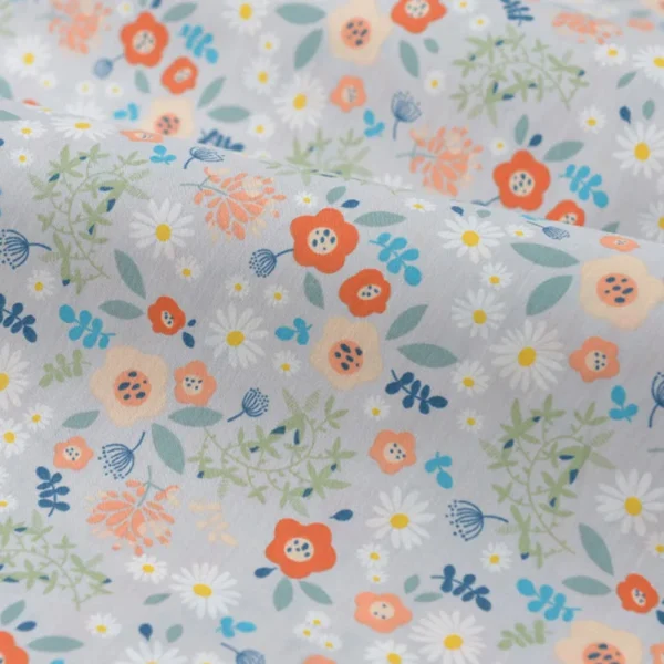 Floral Fabric Flower Cotton Printed Poplin Quilting Clothes Patchwork Muslin Sewing  Accessories - Image 33