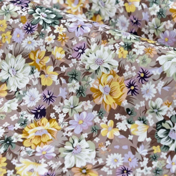 Floral Fabric Flower Cotton Printed Poplin Quilting Clothes Patchwork Muslin Sewing  Accessories - Image 14