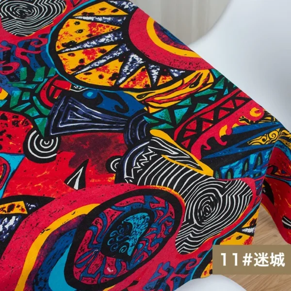 African Fabric Cotton Linen Vintage Printing Cloth DIY Handmade Textile Sewing Patchwork for Bags Dress Tablecloth 145*50cm - Image 12