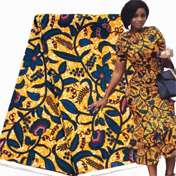 Nigerian Ankara Wax Fabric Guaranteed New Wholesale Prices 100% Cotton Soft Sew Tissu Craft African Real Wax For Women Dresses - Image 5