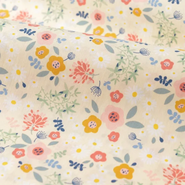Floral Fabric Flower Cotton Printed Poplin Quilting Clothes Patchwork Muslin Sewing  Accessories - Image 4