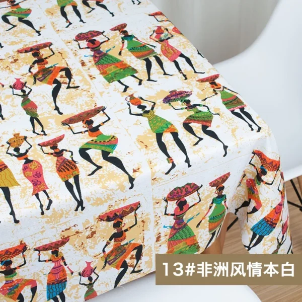African Fabric Cotton Linen Vintage Printing Cloth DIY Handmade Textile Sewing Patchwork for Bags Dress Tablecloth 145*50cm - Image 11