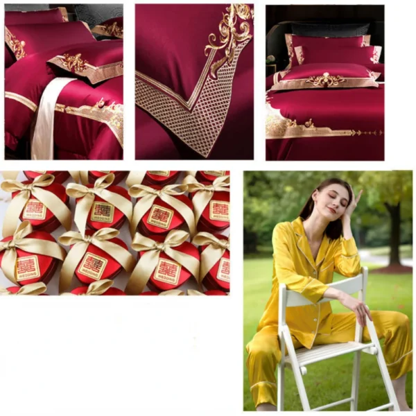100*150cm Soft Satin Fabric Wedding Party Decoration Box Lining Fabric DIY Clothing Sewing Background Material Accessories - Image 3