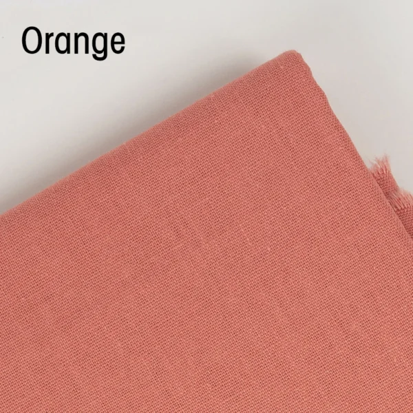 Solid Color Linen Cotton Fabric For Needle Embroidery Patchwork Sewing Textiles Clothes DIY Handmade Embroidery Special Fabric - Image 16