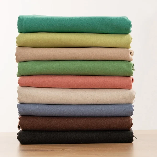 Solid Color Linen Cotton Fabric For Needle Embroidery Patchwork Sewing Textiles Clothes DIY Handmade Embroidery Special Fabric - Image 2