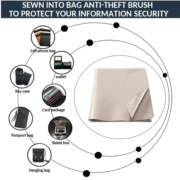 Faraday Fabric RFID Shielding Block WiFi/RF Anti-Radiation Conductive Magnetic Copper/Nickel EMF Cloth Anti Signal Interfer - Image 3