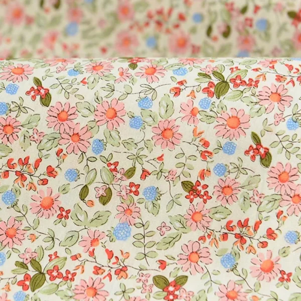 Floral Fabric Flower Cotton Printed Poplin Quilting Clothes Patchwork Muslin Sewing  Accessories - Image 34