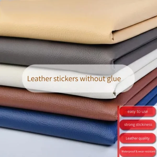 100/200x137cm PU Leather Self Adhesive Fix Subsidies Simulation Skin Back Since The Sticky Rubber Patch Leather Sofa Fabrics - Image 2