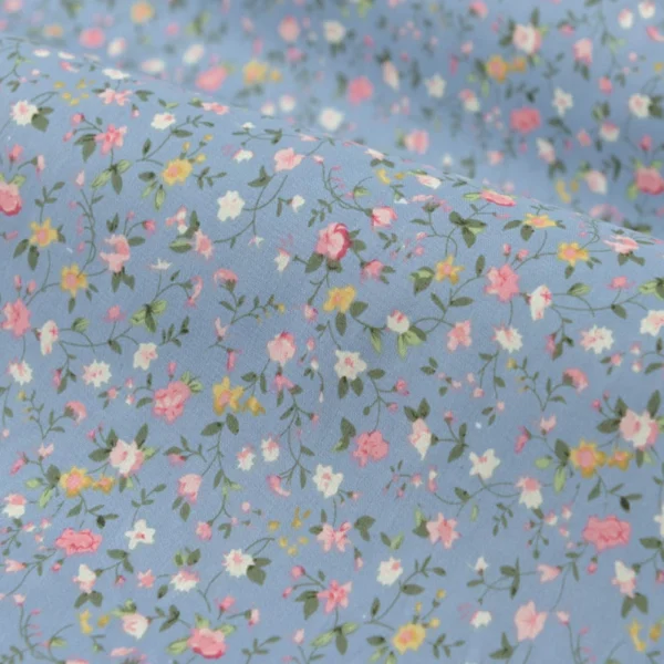 Floral Fabric Flower Cotton Printed Poplin Quilting Clothes Patchwork Muslin Sewing  Accessories - Image 5