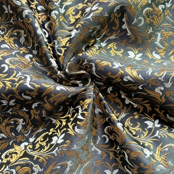 75x50cm Wheat Floral Pattern Damask Silk Satin Brocade Jacquard Fabric DIY Cheongsam Costume Upholstery Curtain Sewing Patchwork - Image 18